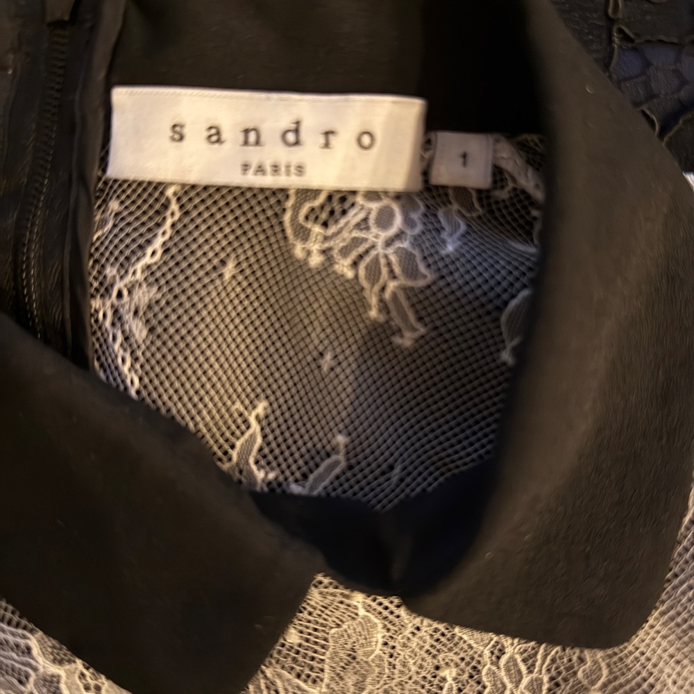 Sandro Gray Mini Pencil Dress for Cocktail - Picture 4 of 4